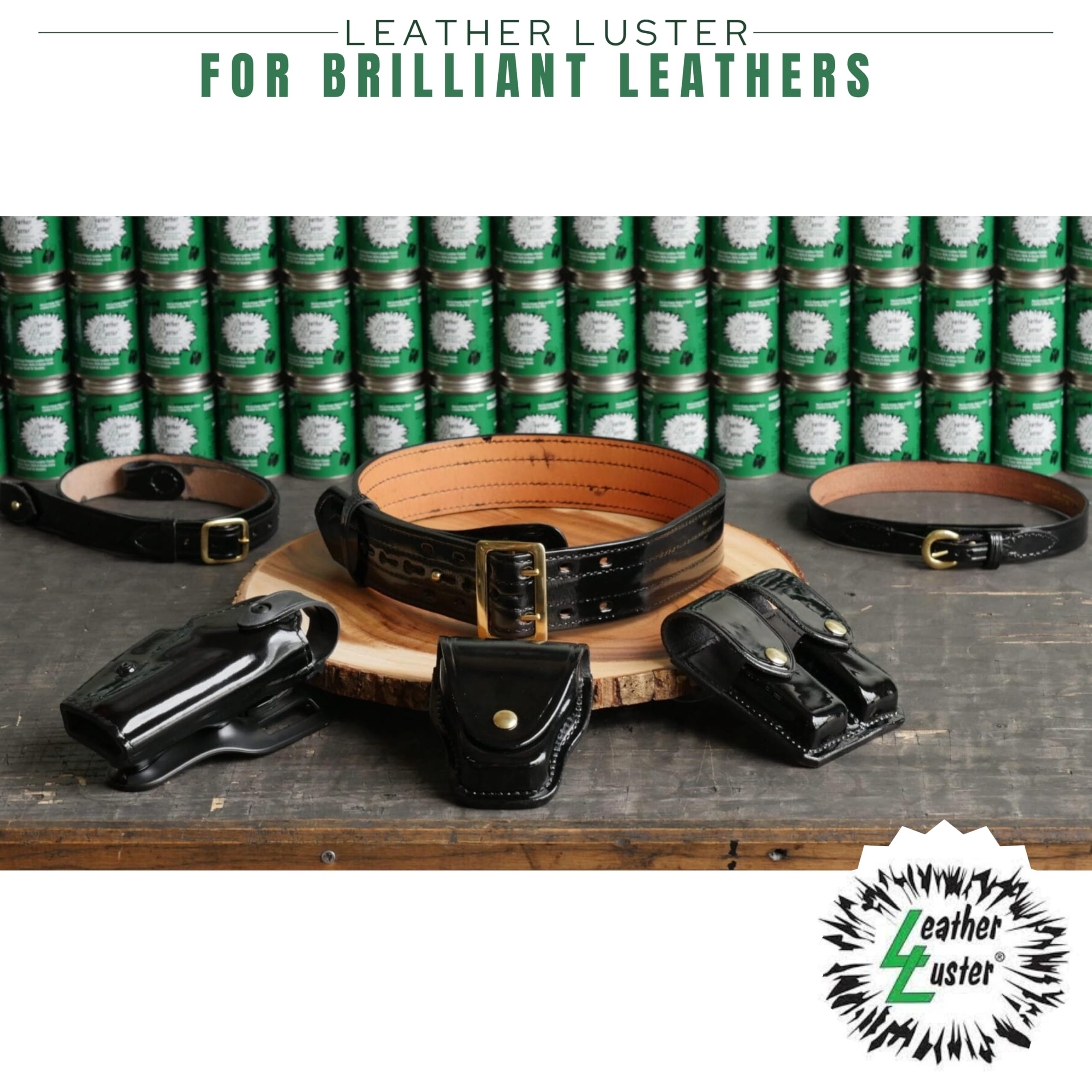 Leather Luster used on a saddle in a stable showing durable shine benefit