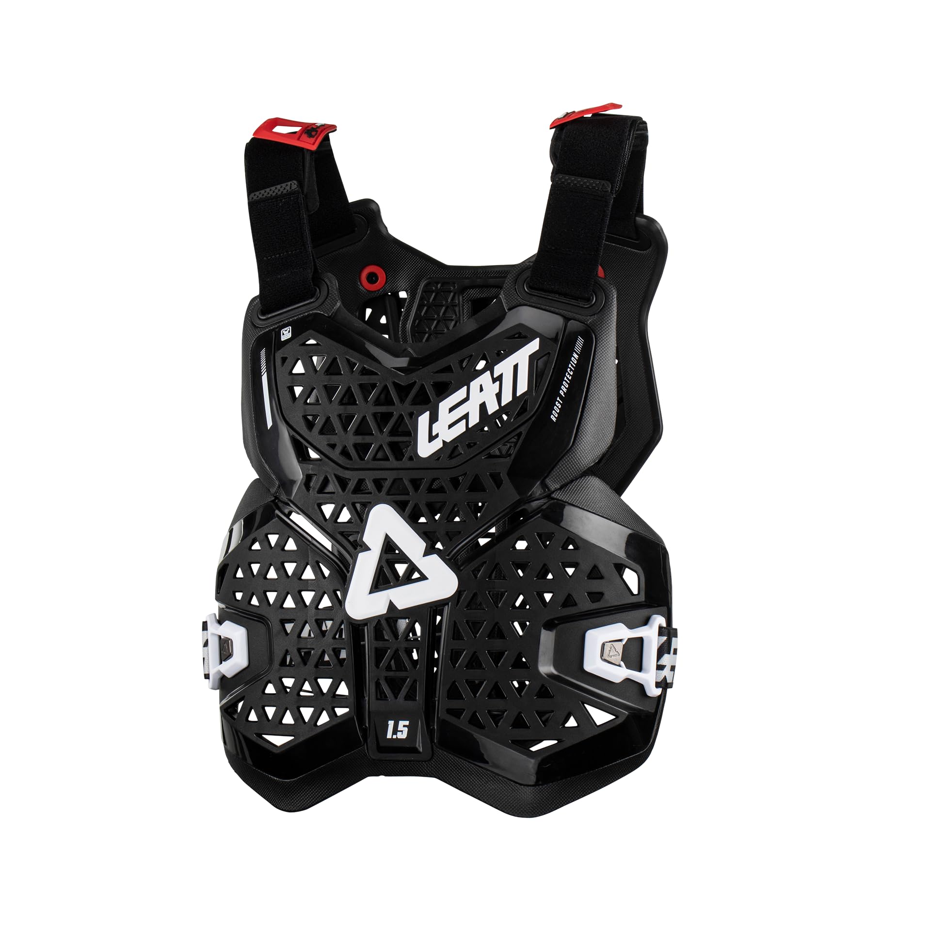 Leatt chest protector 1.5 rear plates detail with removable plate benefit