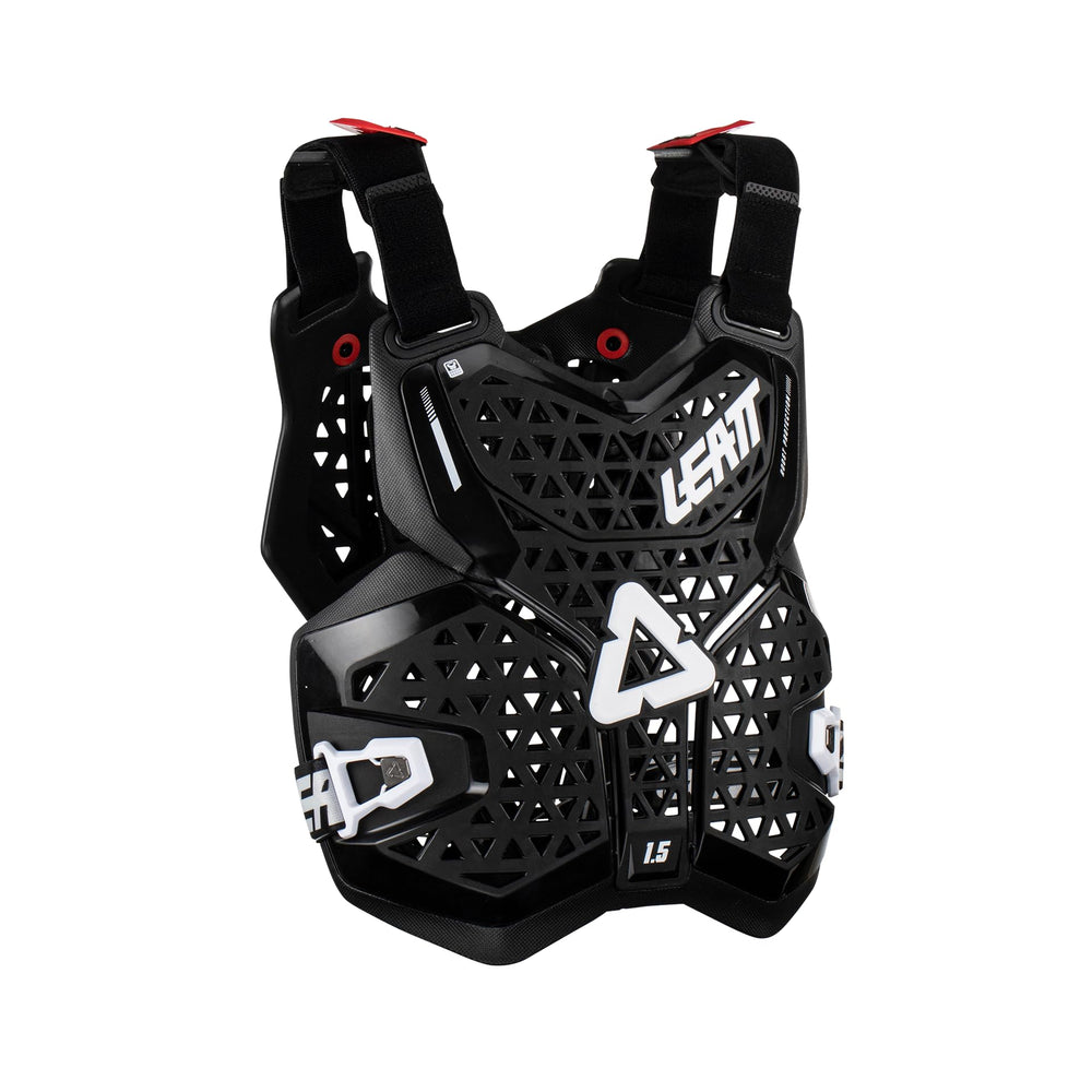 Leatt chest protector 1.5 close-up texture showing breathable durable materials