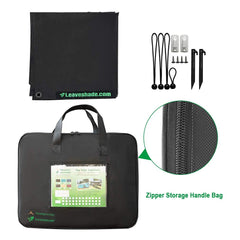 leaveshade hardware with hooks bungees screws for quick secure setup