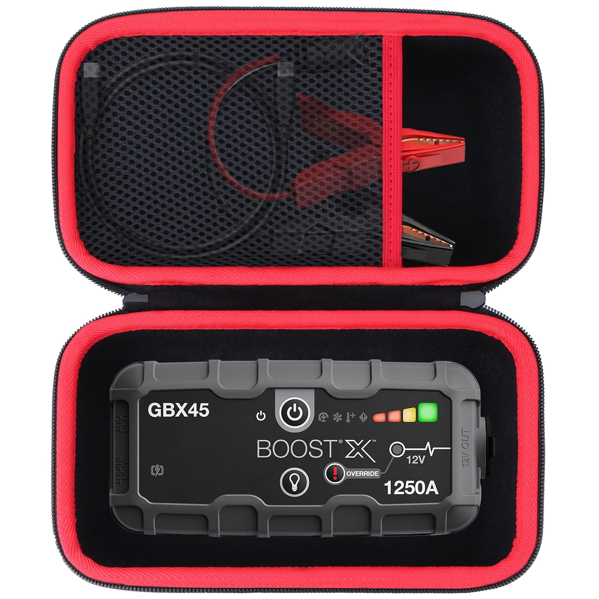 Lebakort front view case protecting Boost X GBX45 for safe transport
