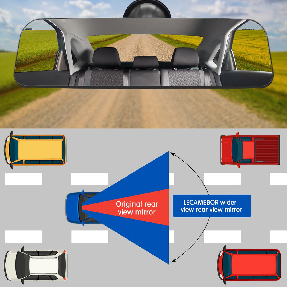LECAMEBOR nighttime demo reducing headlight glare, enhances safer low-light driving