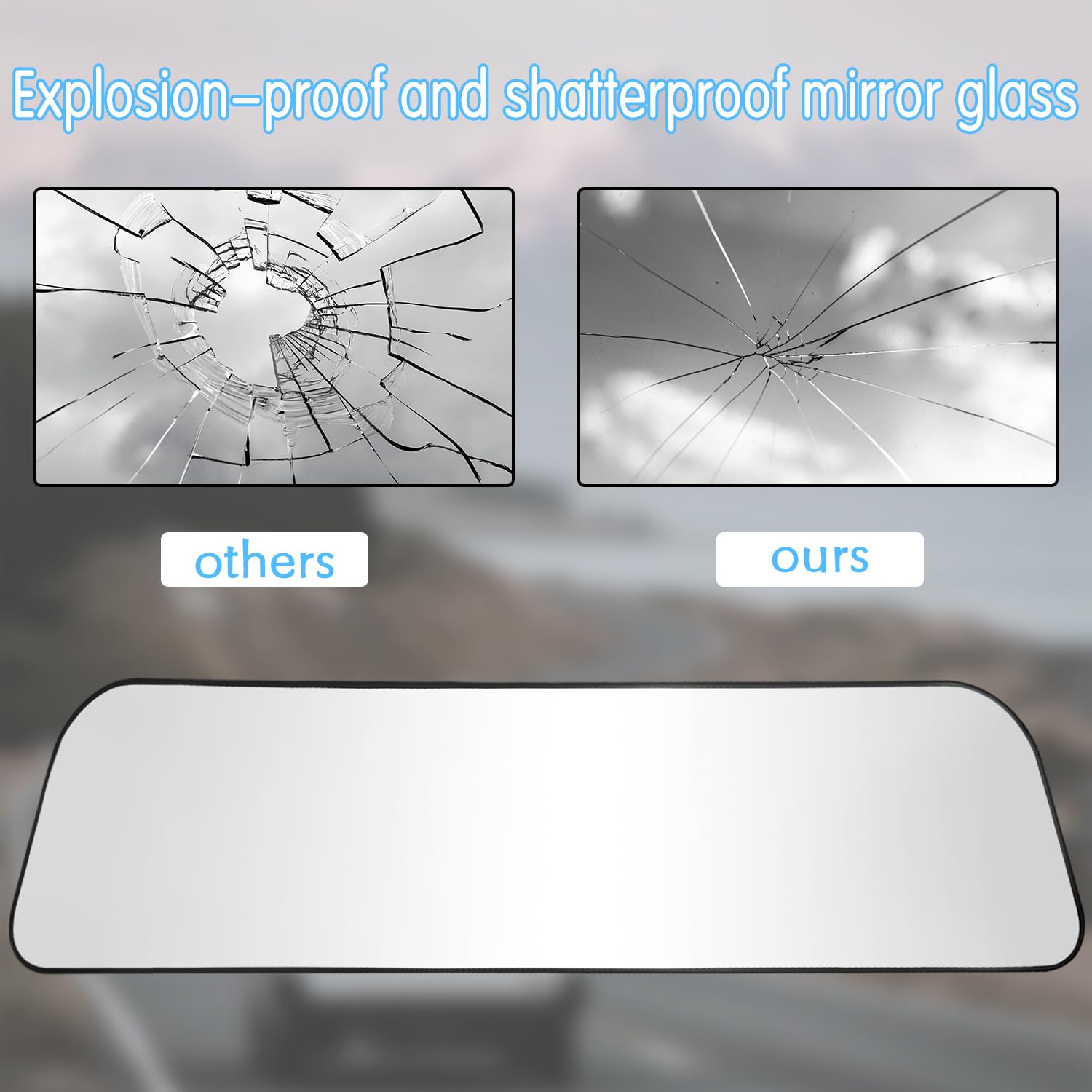 LECAMEBOR rubber suction cup mount detail on glass, ensures strong non-slip stability