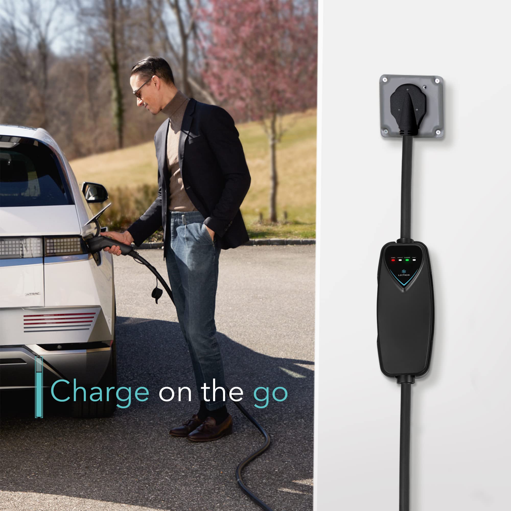 Lectron carrying case with charger for organized storage and easy travel