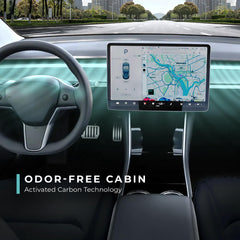 Lectron side view showing activated carbon layer, reduces odors and harmful gases
