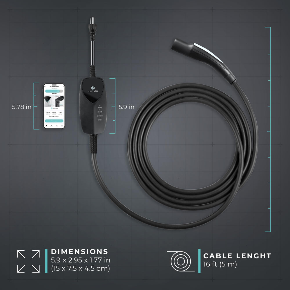 Lectron next to hand for scale indicating compact, portable size