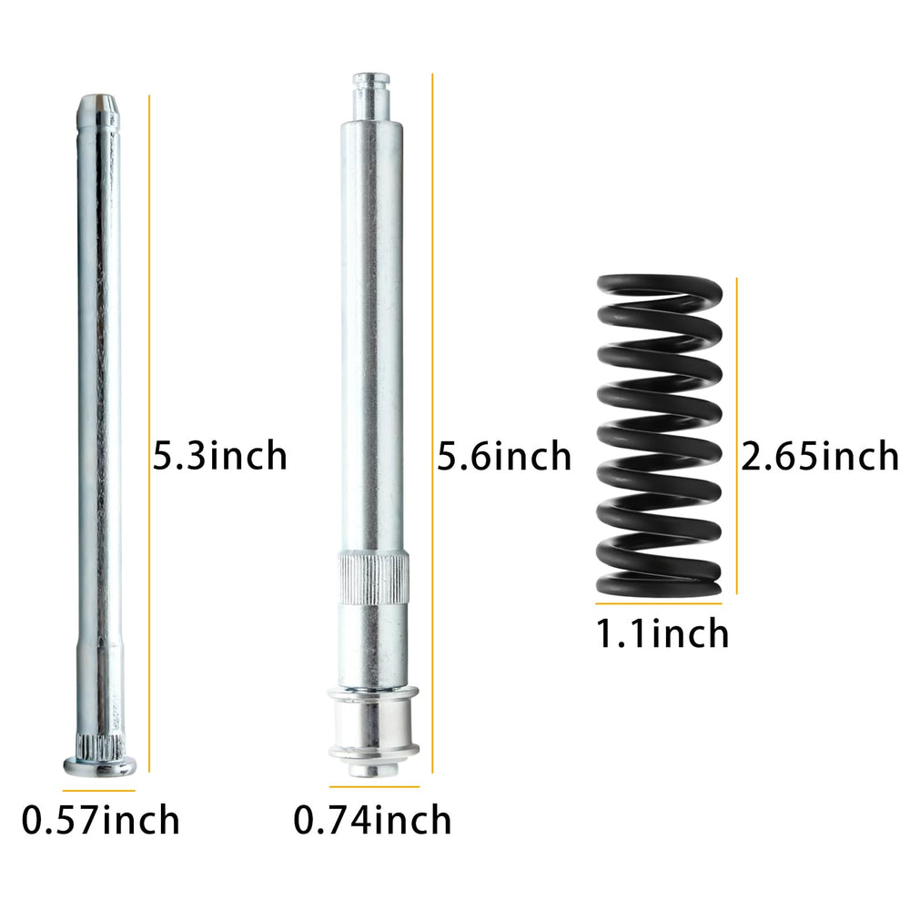 LEDAUT arrangement of eight bushings and E-clips showing fitment and reduced hinge play benefits