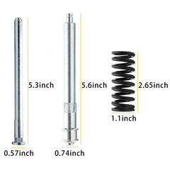 LEDAUT arrangement of eight bushings and E-clips showing fitment and reduced hinge play benefits