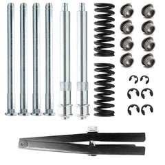 LEDAUT close-up of zinc-plated roller pin highlighting corrosion-resistant finish and durability