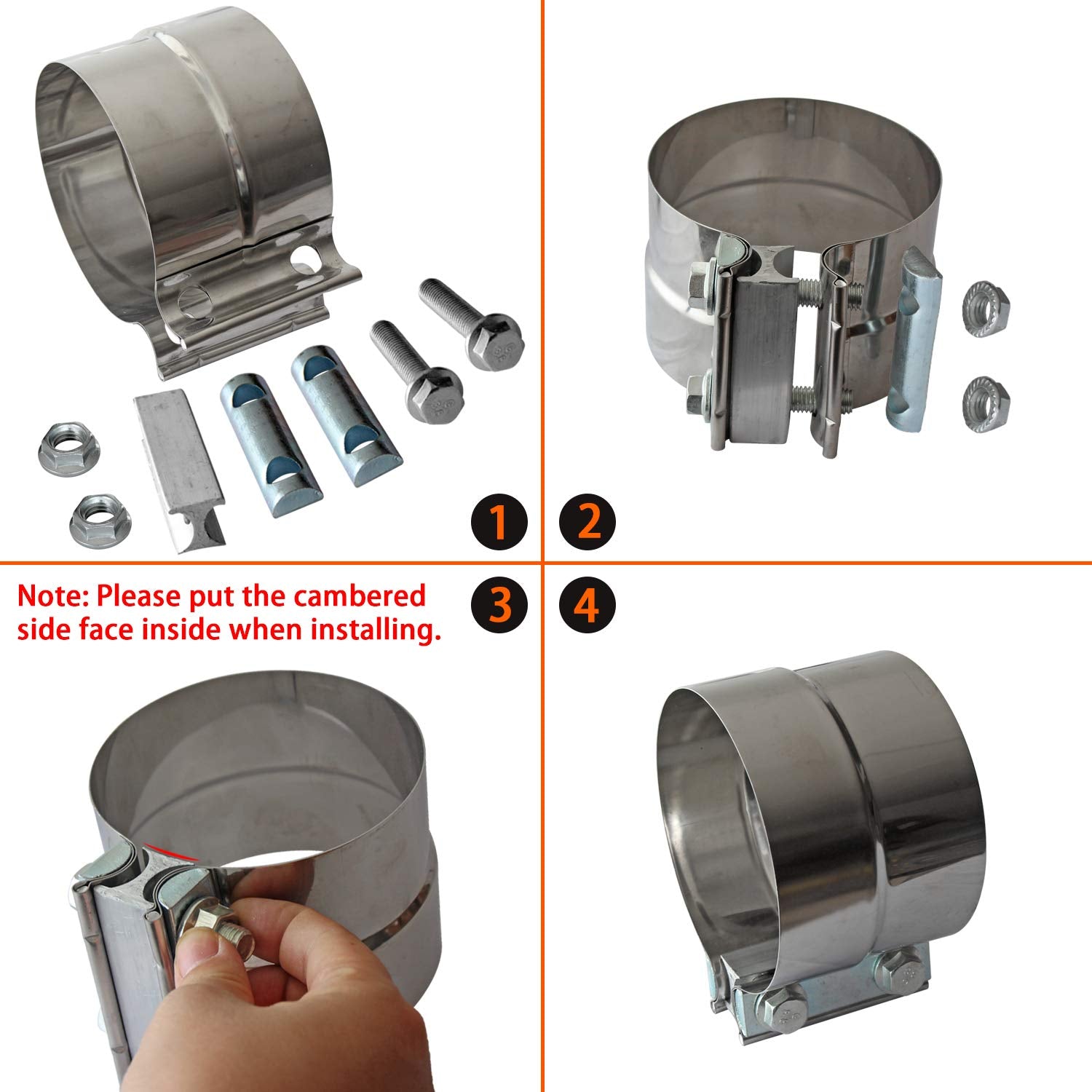 LEDAUT lap joint connection side view showing even compression advantage