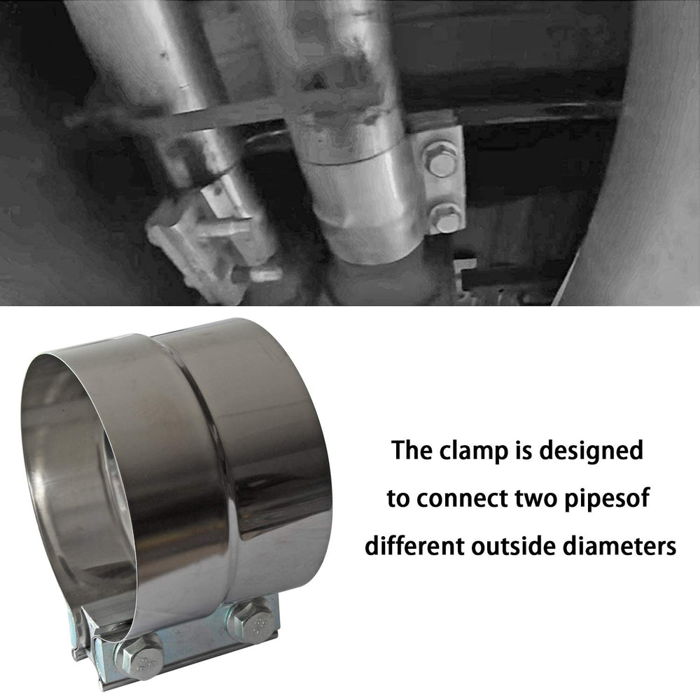 LEDAUT clamp beside ruler showing accurate 4-inch sizing benefit
