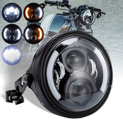 LEDOPPO front view showing headlight face and clear benefit of brighter road lighting