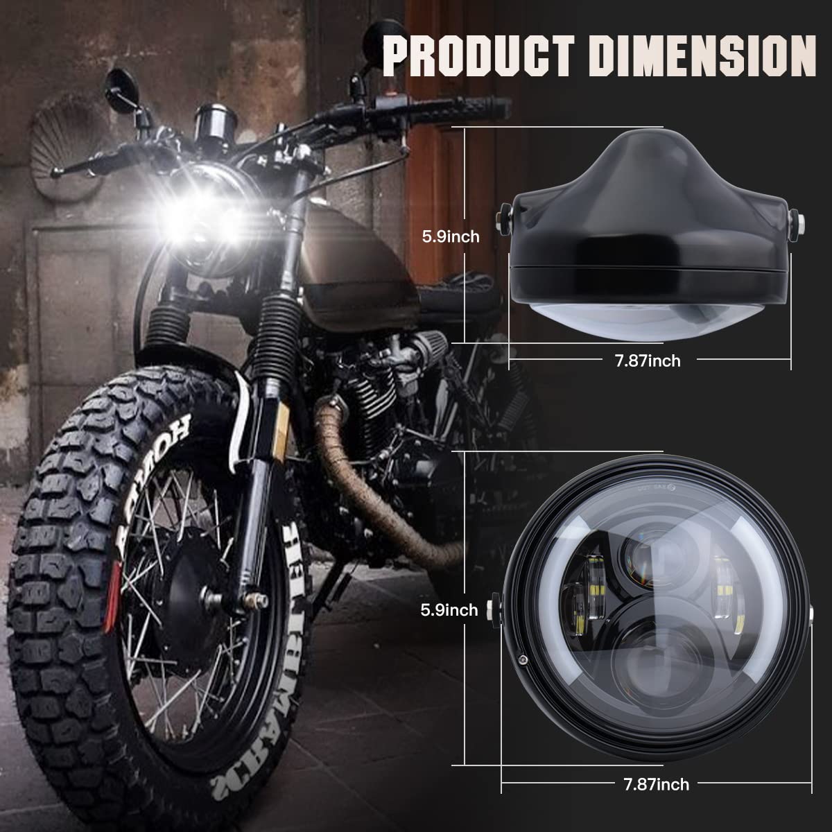 LEDOPPO night ride on motorcycle showing improved beam clarity and rider confidence