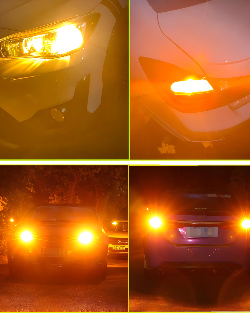 LEDYOTRY bulb illuminating amber light angle for full coverage