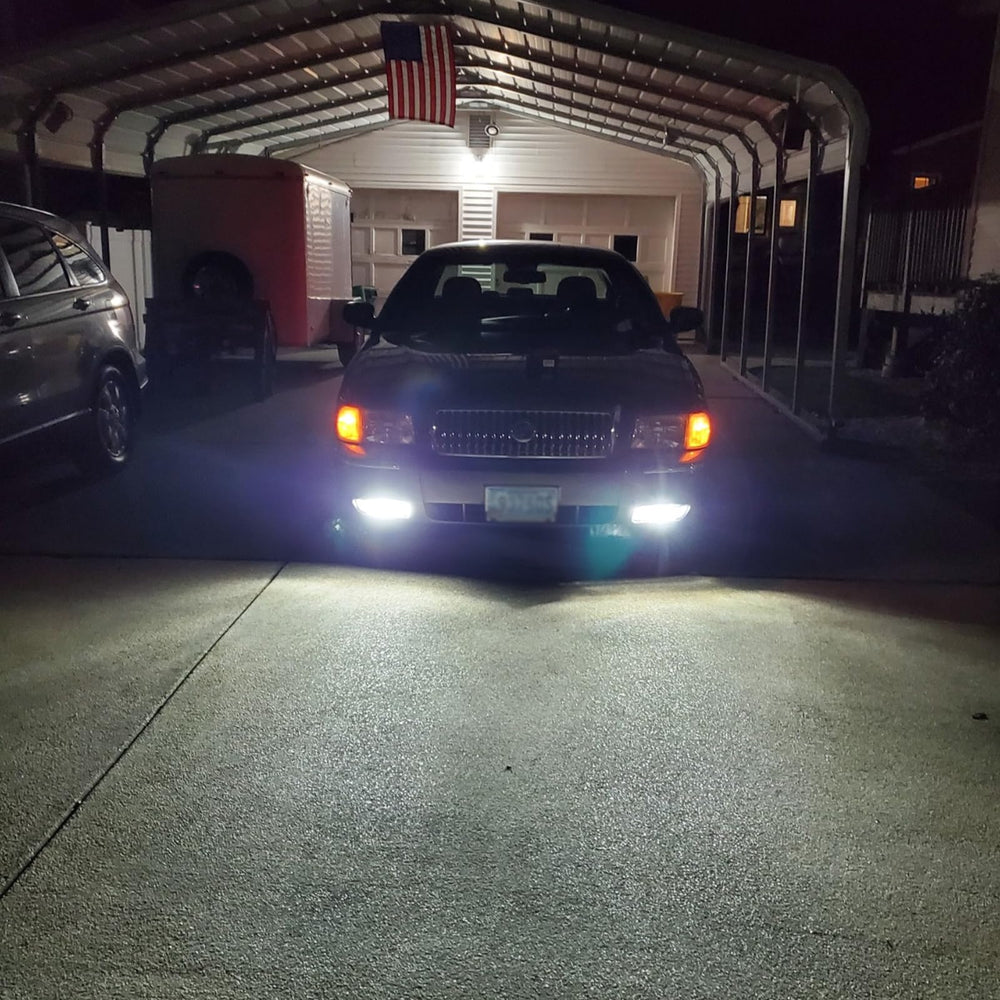 LEDYOTRY lifestyle night driving scene showing enhanced contrast and safety