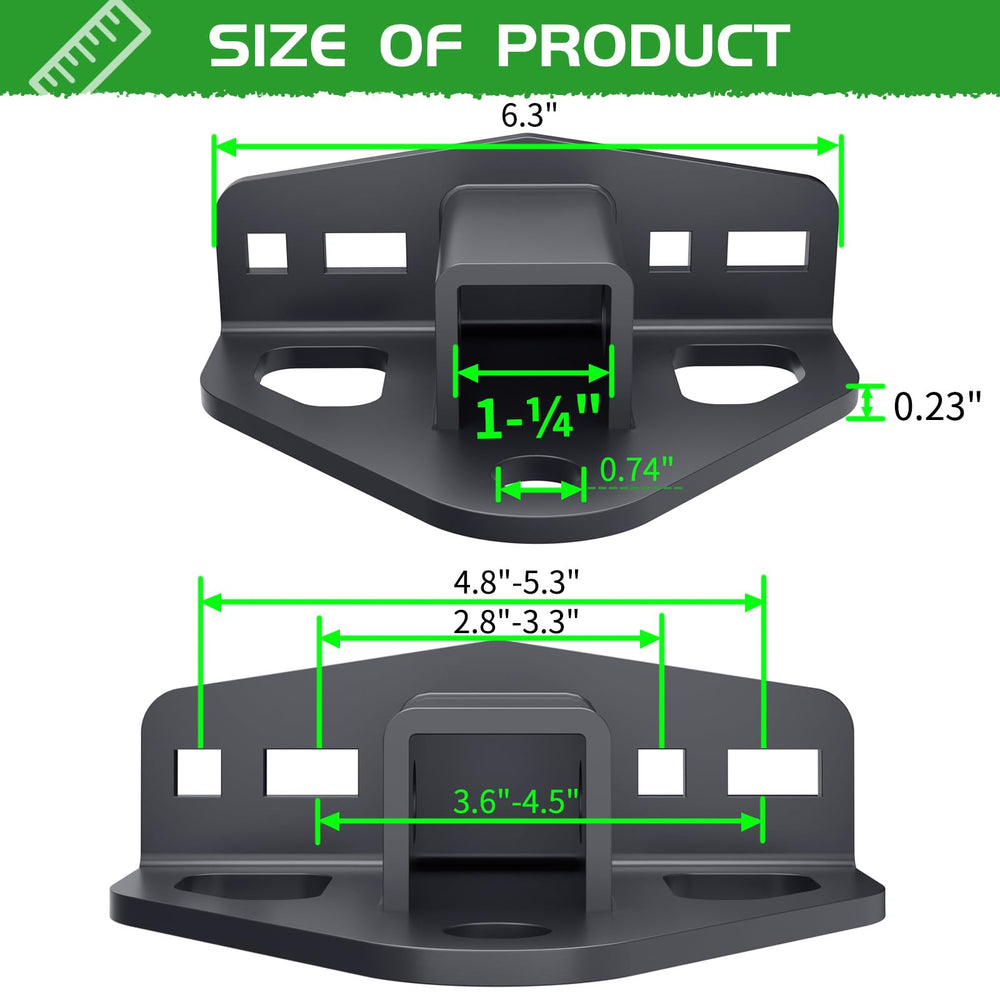 leevanoo close-up of slotted mounting bracket demonstrating versatile fitment