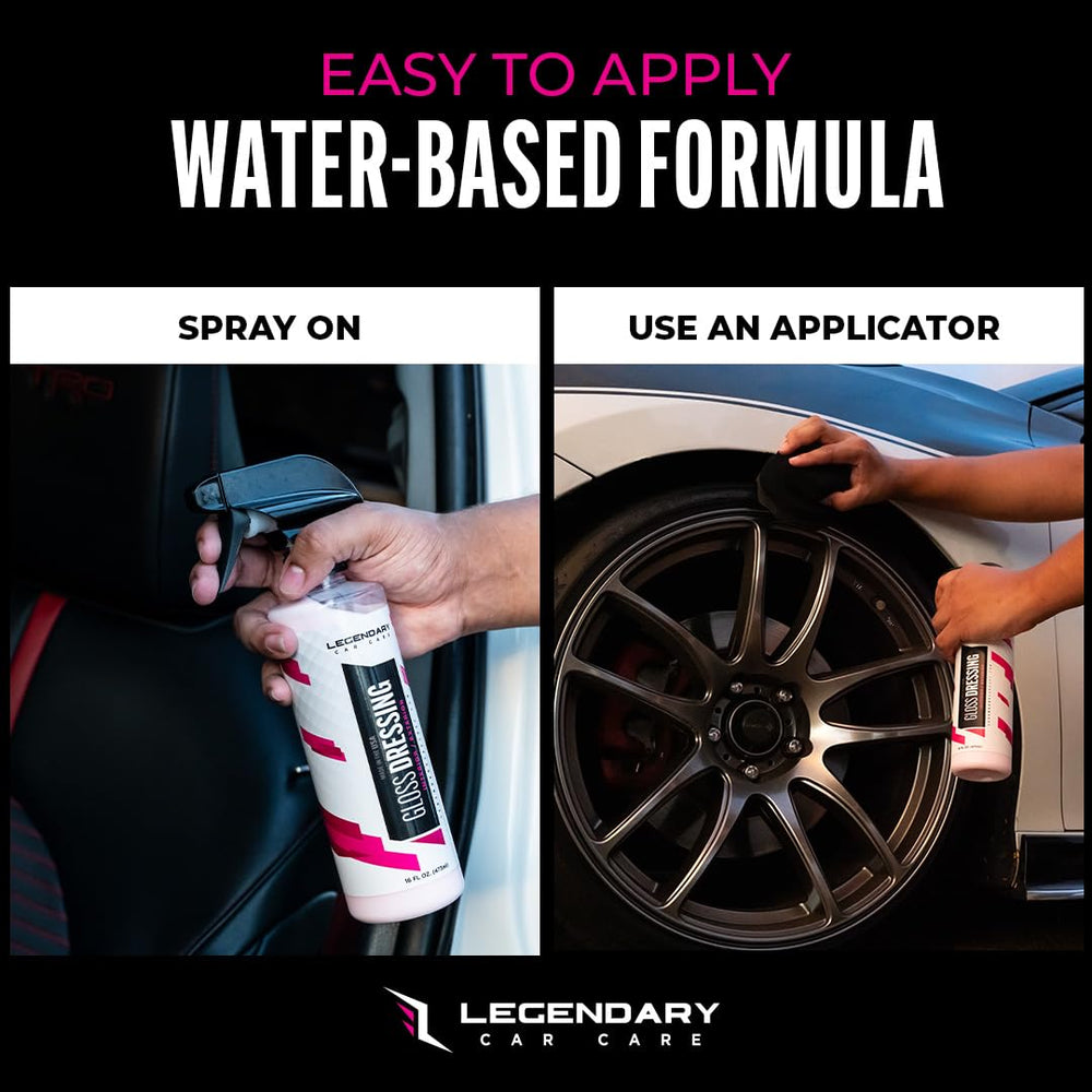 Legendary Car Care 16oz bottle next to ruler for size comparison and travel-friendly portability