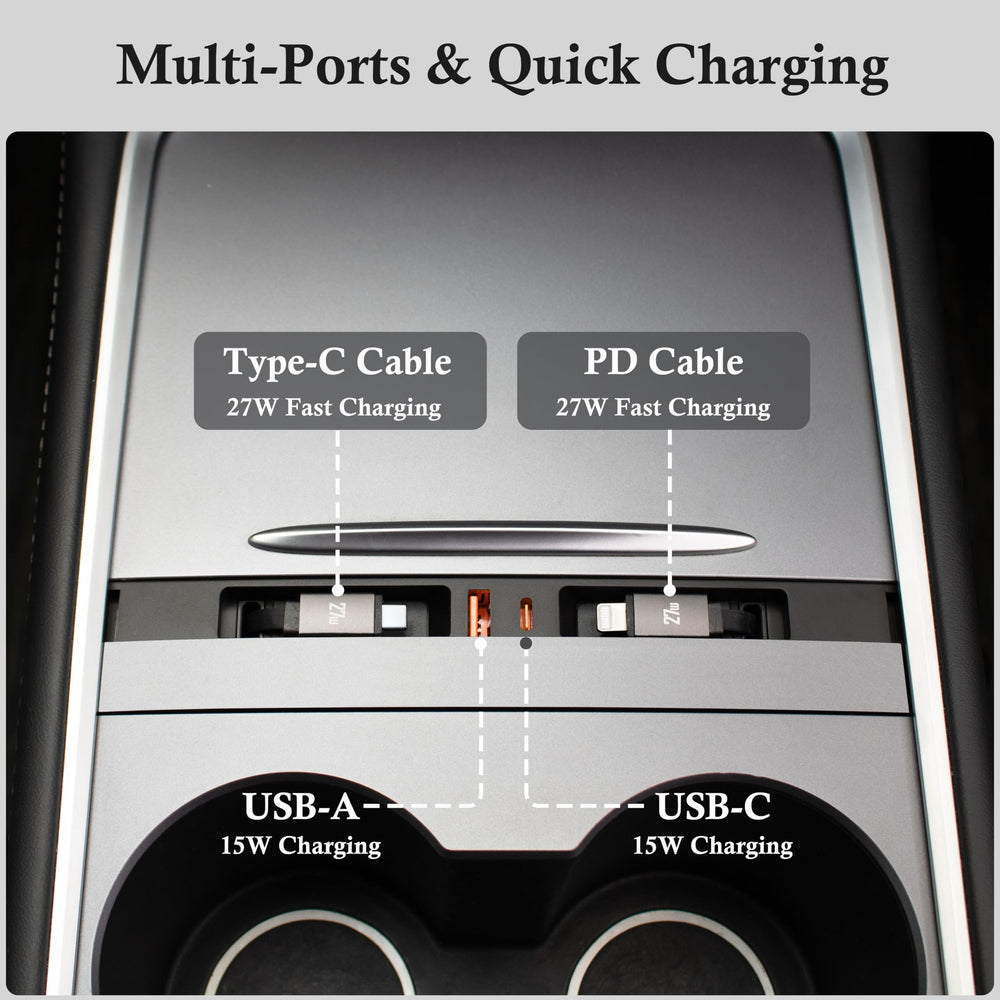 Leikaendi retractable Type-C and Lightning cables extended for fast charging convenience