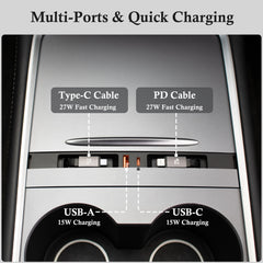 Leikaendi retractable Type-C and Lightning cables extended for fast charging convenience