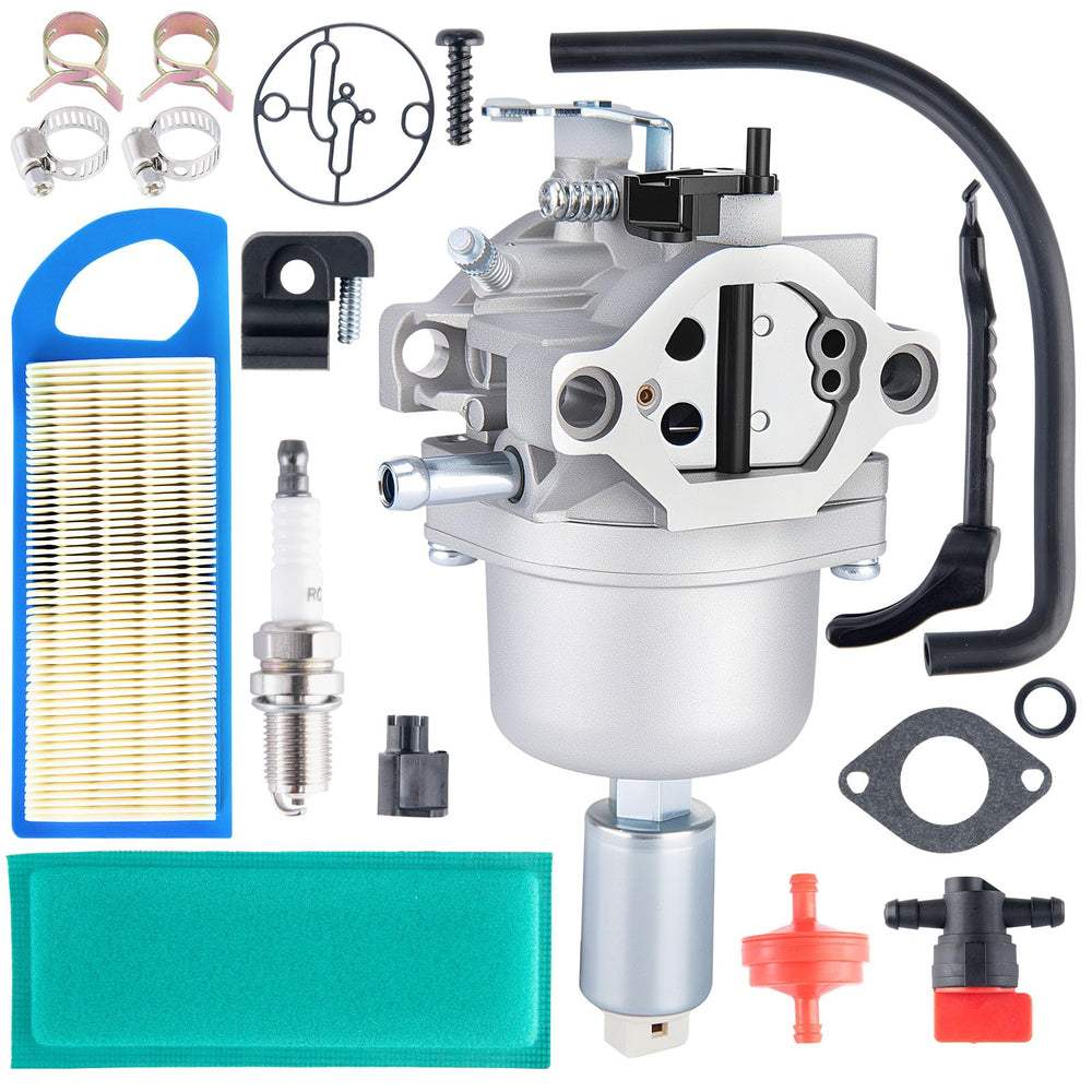LEIMO KPARTS front view of carburetor showing mounting points and fitment benefit