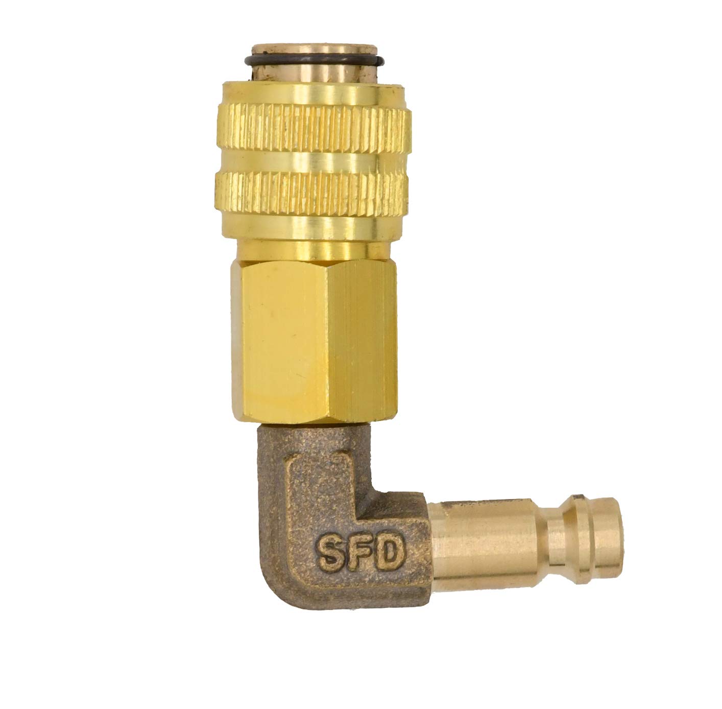 LEIMO KPARTS assortment of steel and brass adapters laid out for easy selection