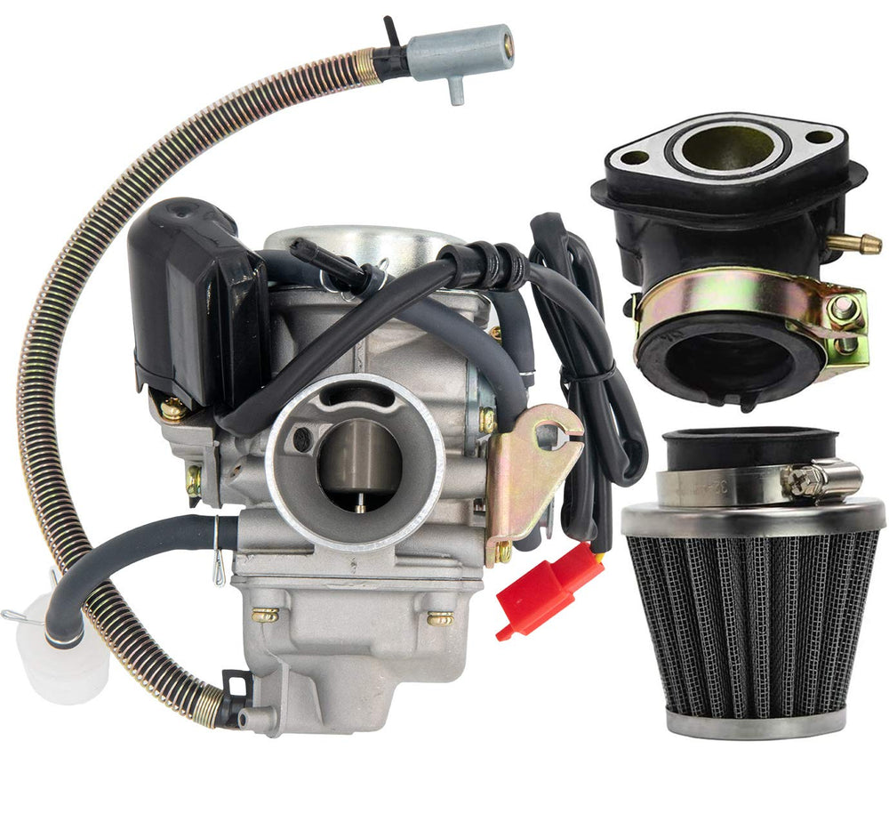 LEIMO KPARTS front view showing carburetor ready-to-install and reliable fit