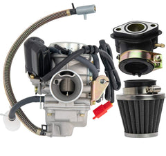 LEIMO KPARTS front view showing carburetor ready-to-install and reliable fit