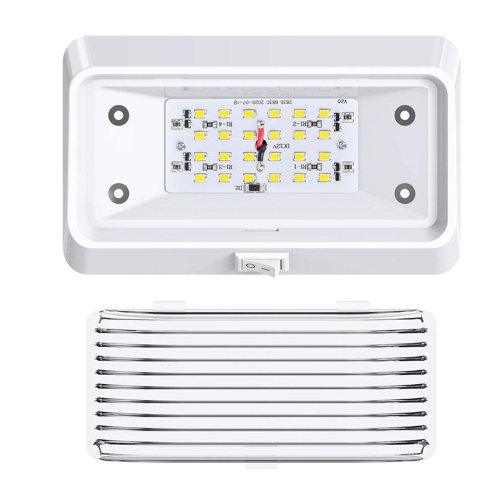 Leisure LED amber lens close-up showing reduced glare option for softer exterior lighting