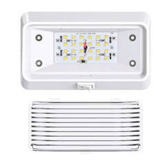 Leisure LED amber lens close-up showing reduced glare option for softer exterior lighting