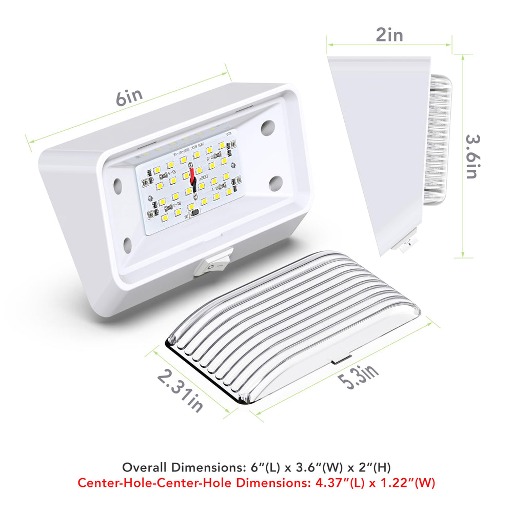 Leisure LED clear lens close-up highlighting bright cool-white output and improved visibility