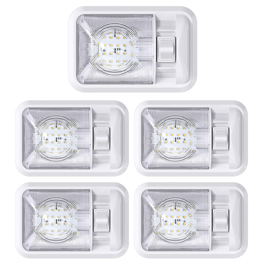 Leisure LED front view of dome light showing compact profile and even glow