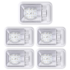 Leisure LED front view of dome light showing compact profile and even glow