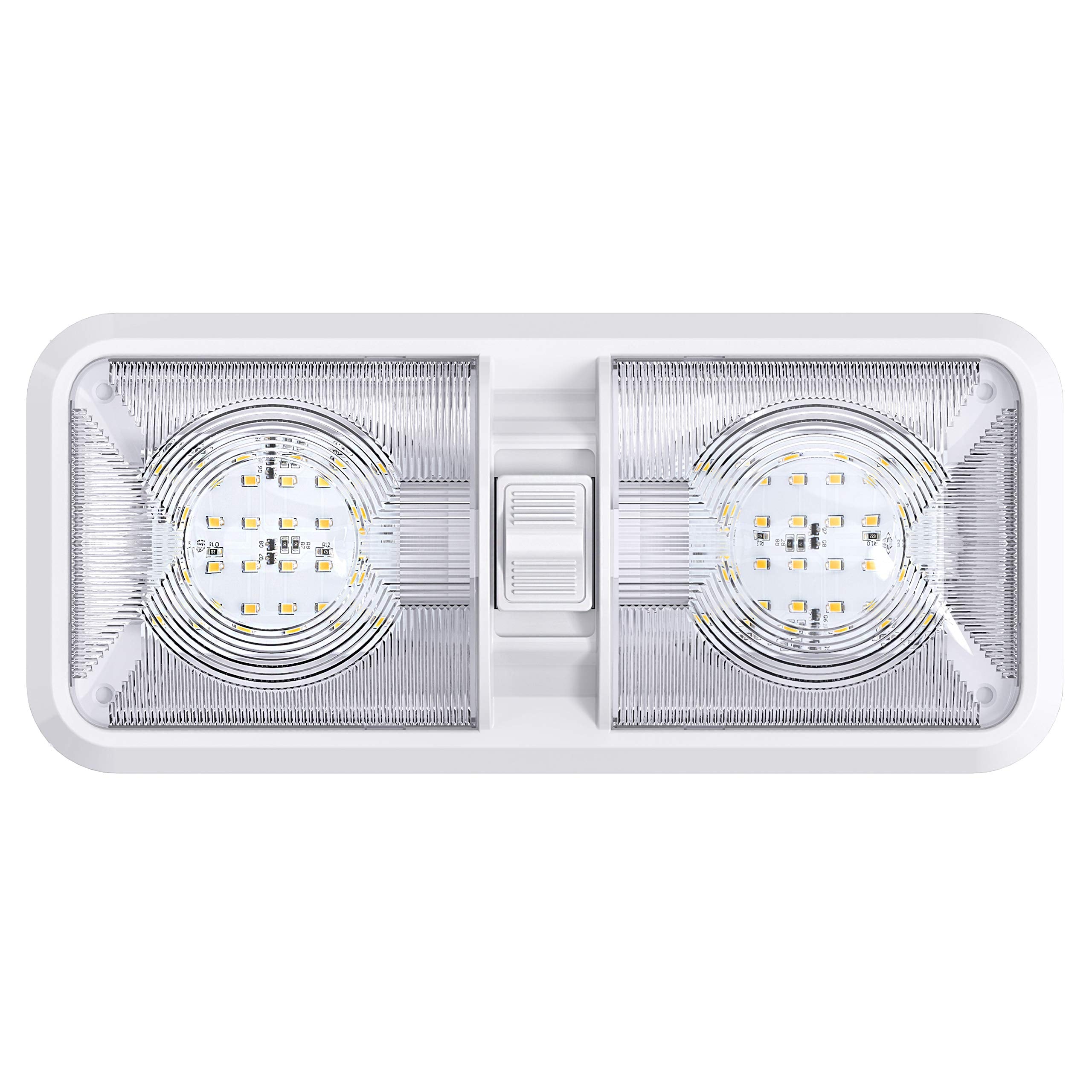 Leisure LED five-pack staged to show value and consistent lighting across fixtures