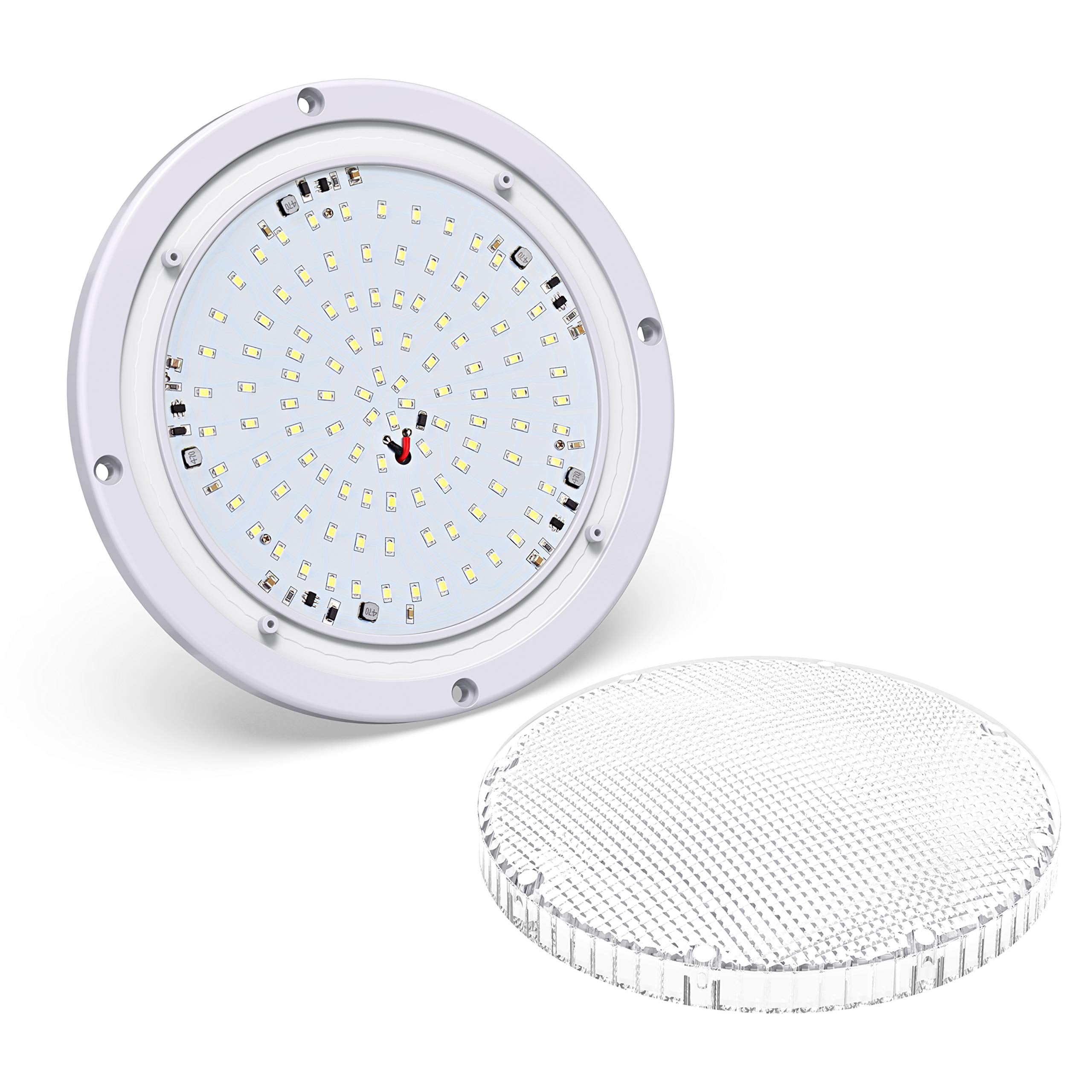 Leisure LED close-up of LED array and lens for even light distribution