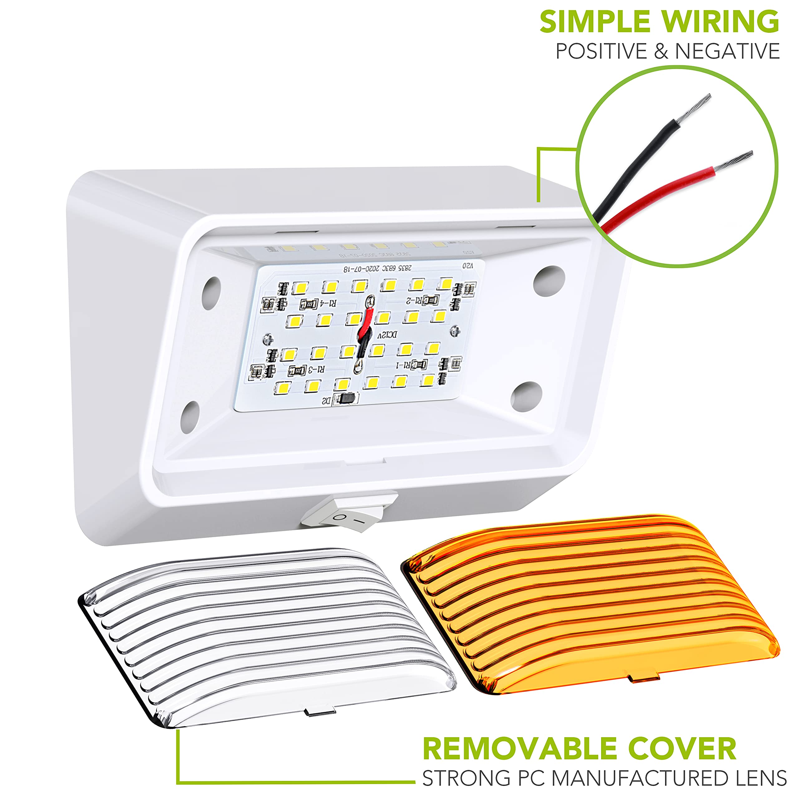 Leisure LED side profile mounted on exterior demonstrating low-profile durable fit