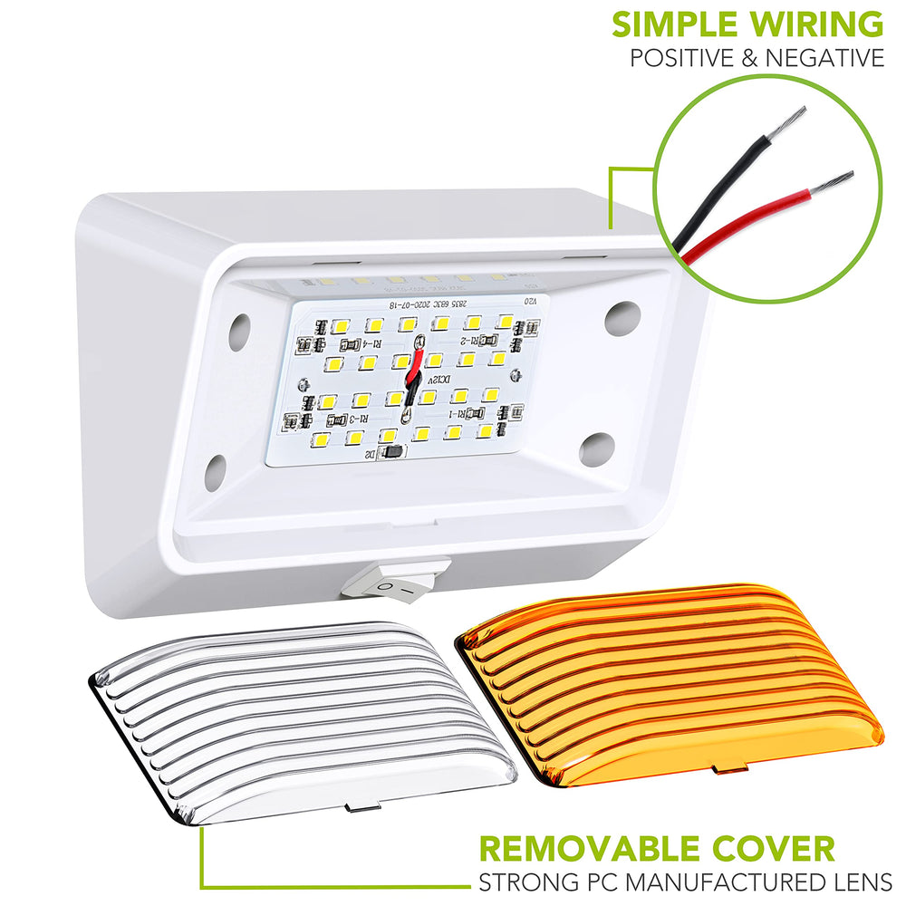 Leisure LED side profile mounted on exterior demonstrating low-profile durable fit