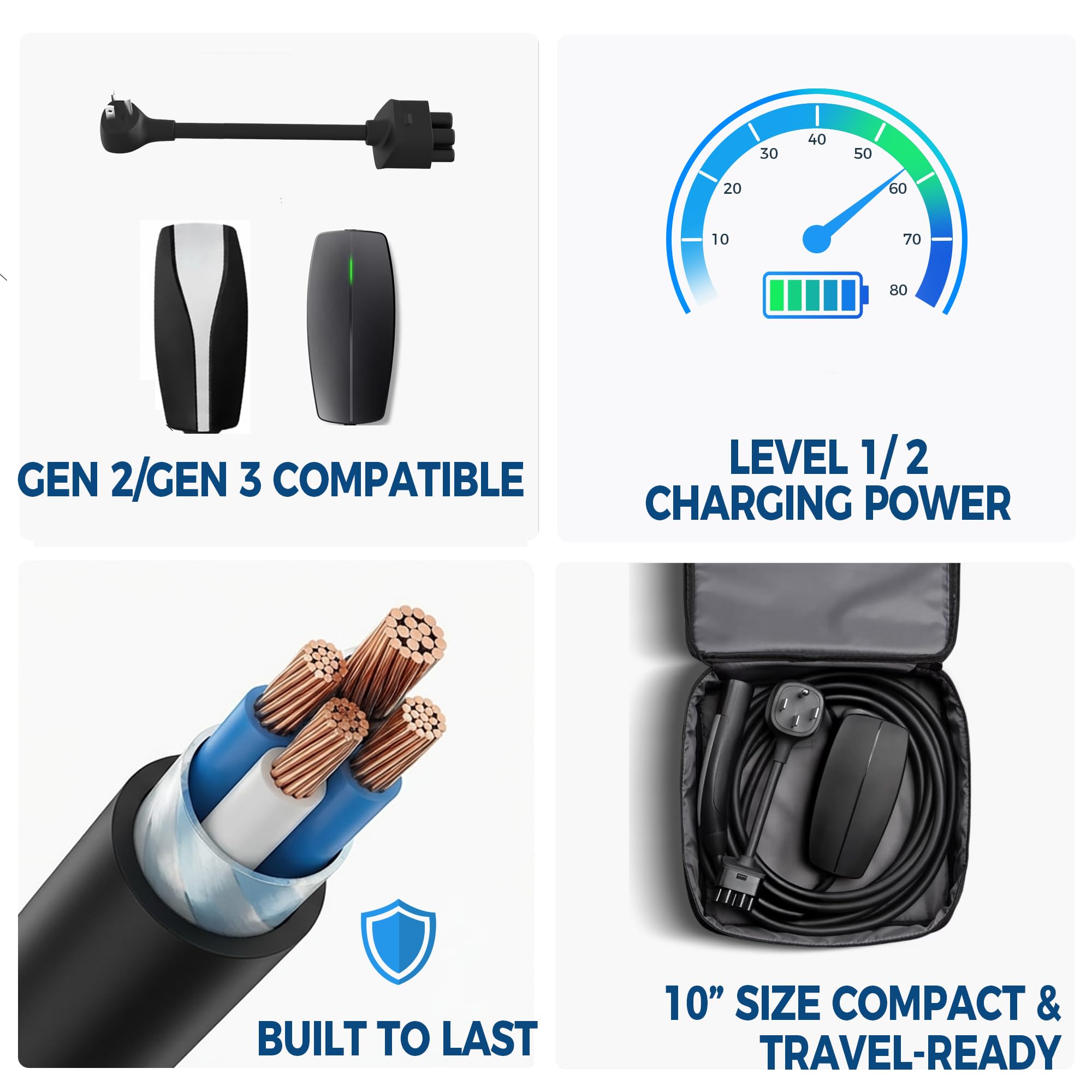 Leisure Stay in garage charging setup illustrating portable use and practical convenience