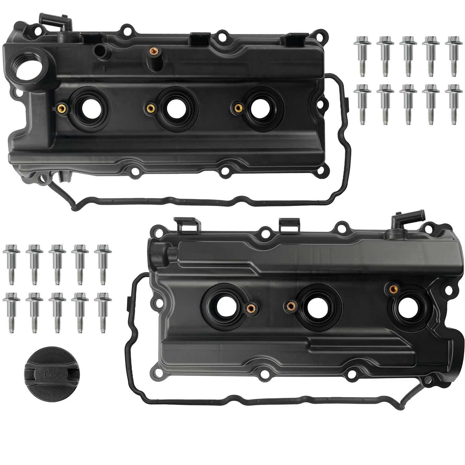 LEMASSON front view of both valve covers showing fit and finish benefit