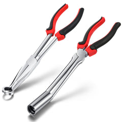 Leriton front view kit showing both red spark plug pullers and benefits of visibility