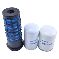 Lesurey filter kit laid out on a workbench for faster technician service