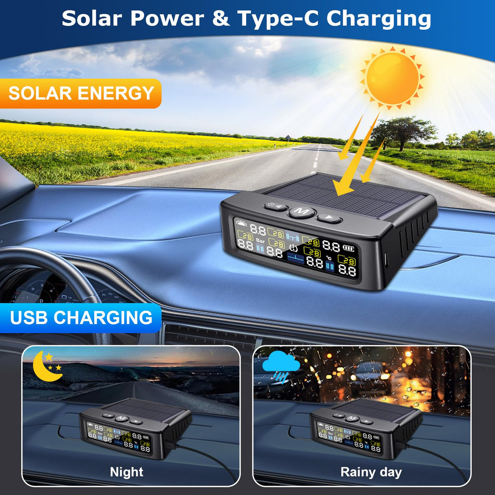 LETOURWM LCD night visibility auto-brightness for safer night driving