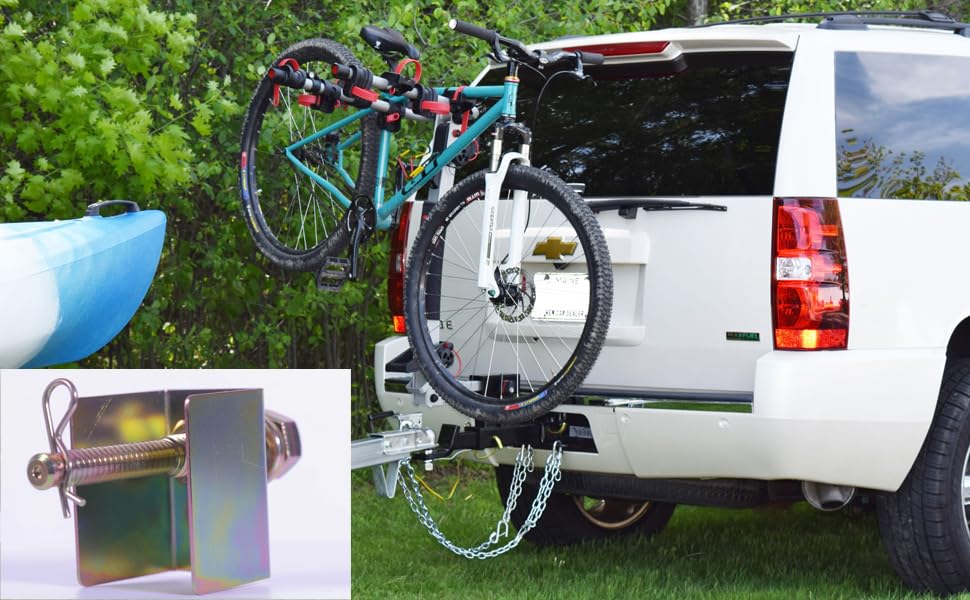 LETSYEE lifestyle image of trailer attached for quieter towing