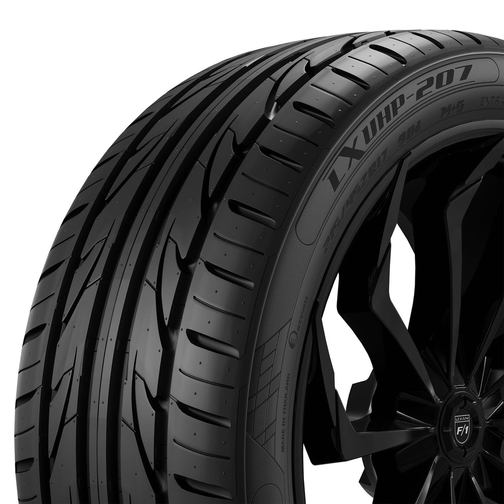 Lexani LXUHP-207 in motion on wet pavement highlighting hydroplaning resistance