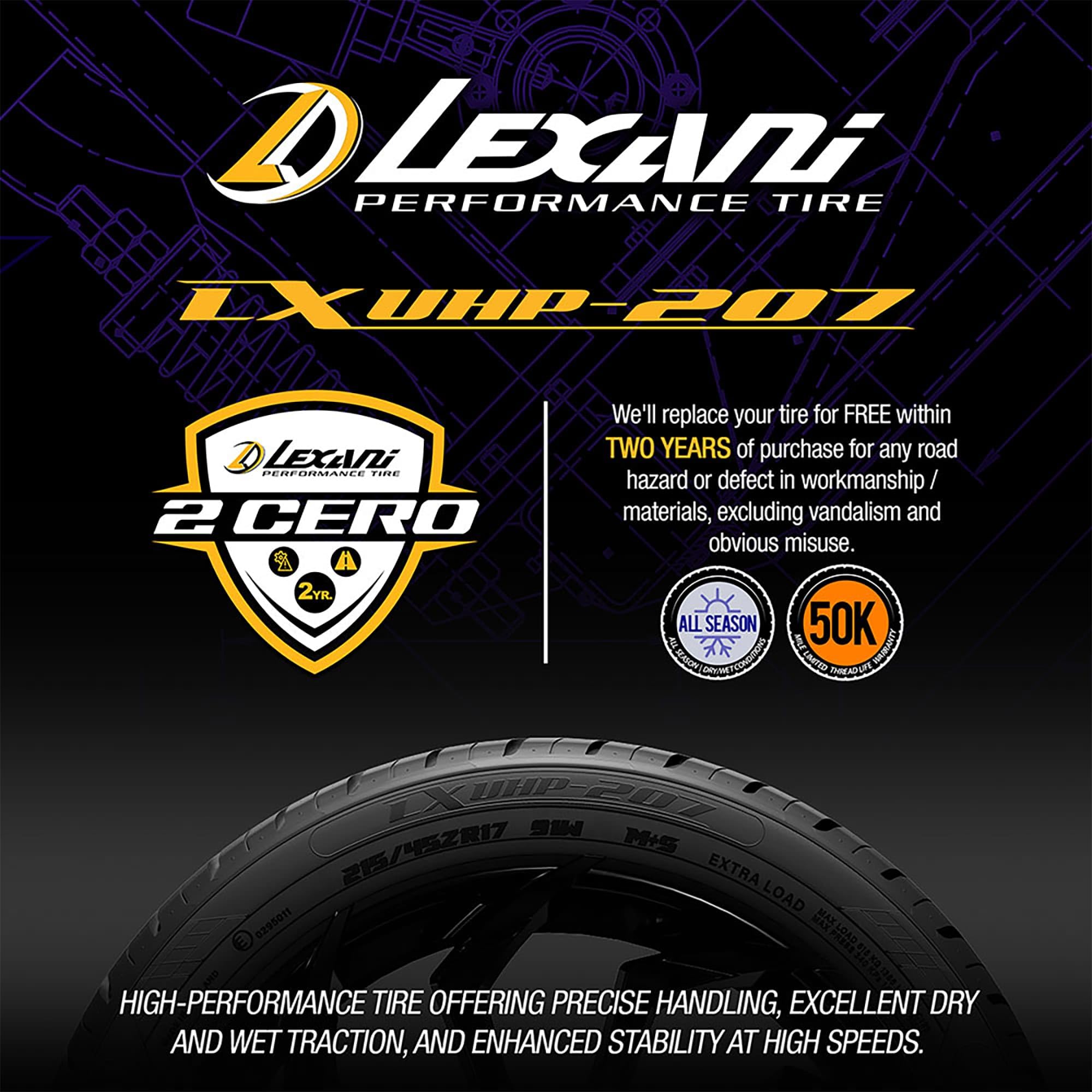 Lexani LXUHP-207 grooves channeling water for improved wet traction