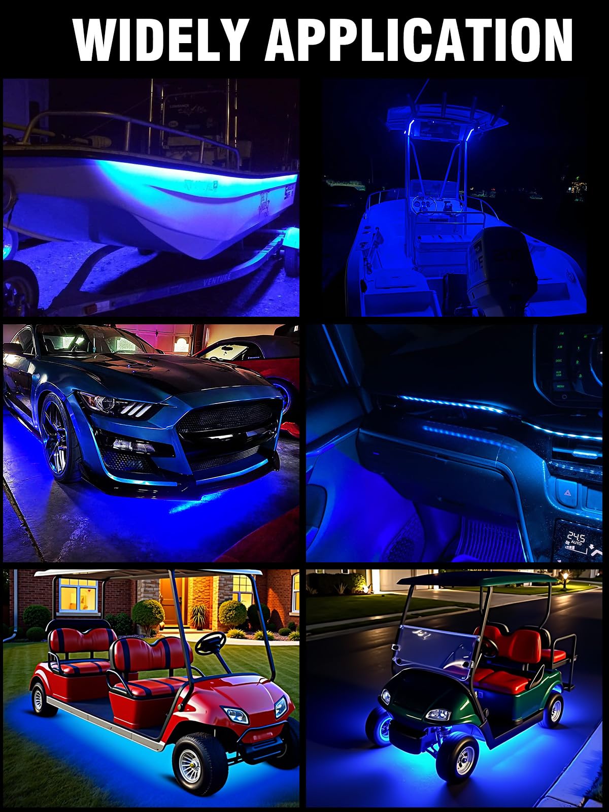 LEYMANRIYA underglow installed on car side for visual impact