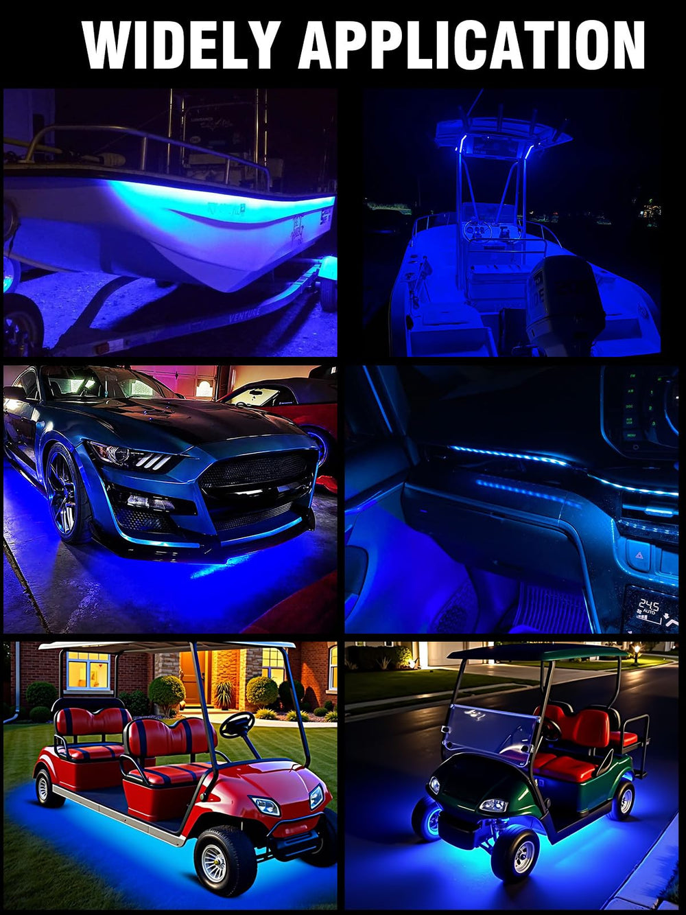 LEYMANRIYA underglow installed on car side for visual impact