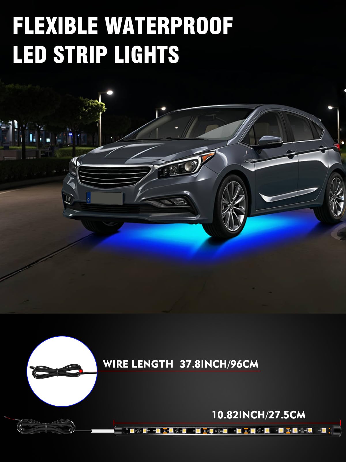 LEYMANRIYA motorcycle underbody blue accents for nighttime visibility