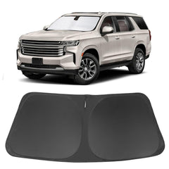 LHFLIVE front view on Tahoe windshield showing full coverage and protection
