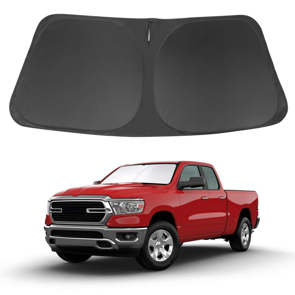 LHFLIVE front view installed on Dodge RAM 1500, keeps cabin cool