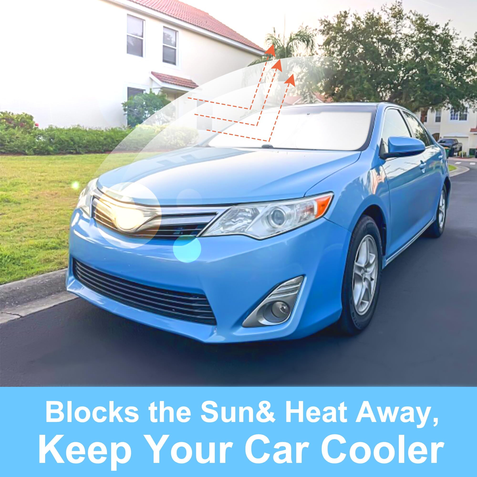 LHFLIVE in parked Camry driveway scene highlighting comfort and protection